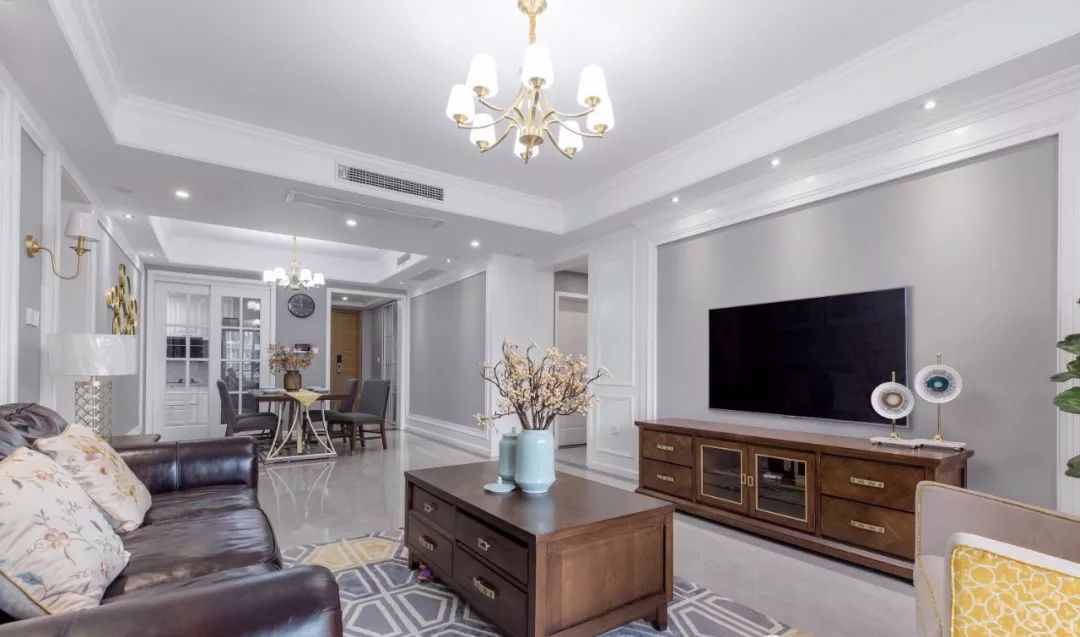 125㎡美式,全屋高级灰 简洁大方的装修,真让人眼前一亮!