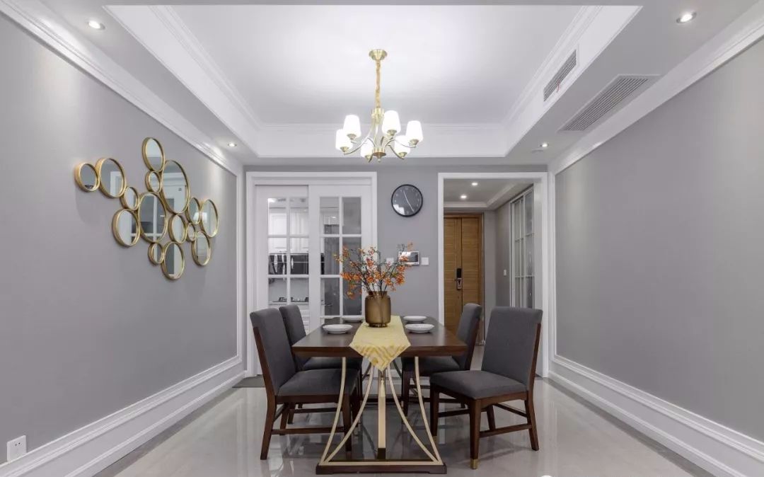 125㎡美式，全屋高级灰+简洁大方的装修，真让人眼前一亮！