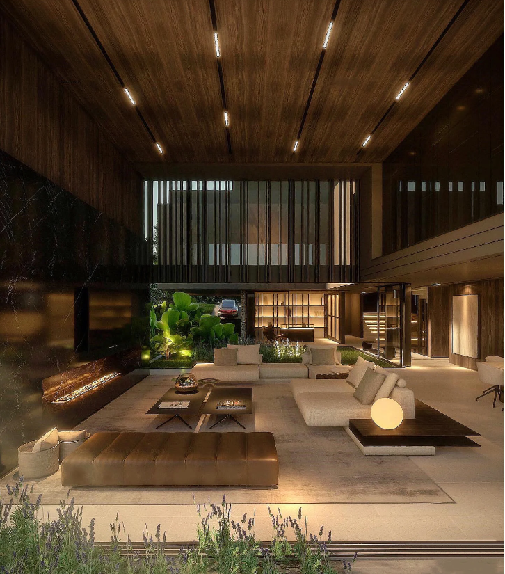 到了一定年纪，都会爱上这样的别墅客厅？