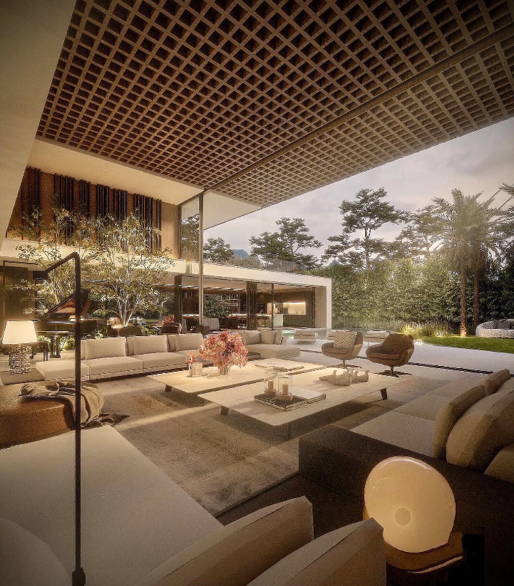 到了一定年纪，都会爱上这样的别墅客厅？