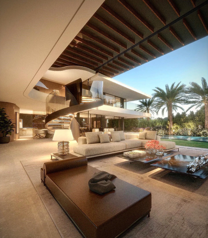 到了一定年纪，都会爱上这样的别墅客厅？