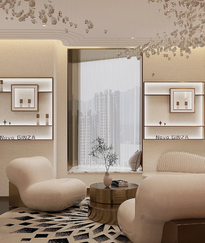 美容院的走道这样装高级又耐看