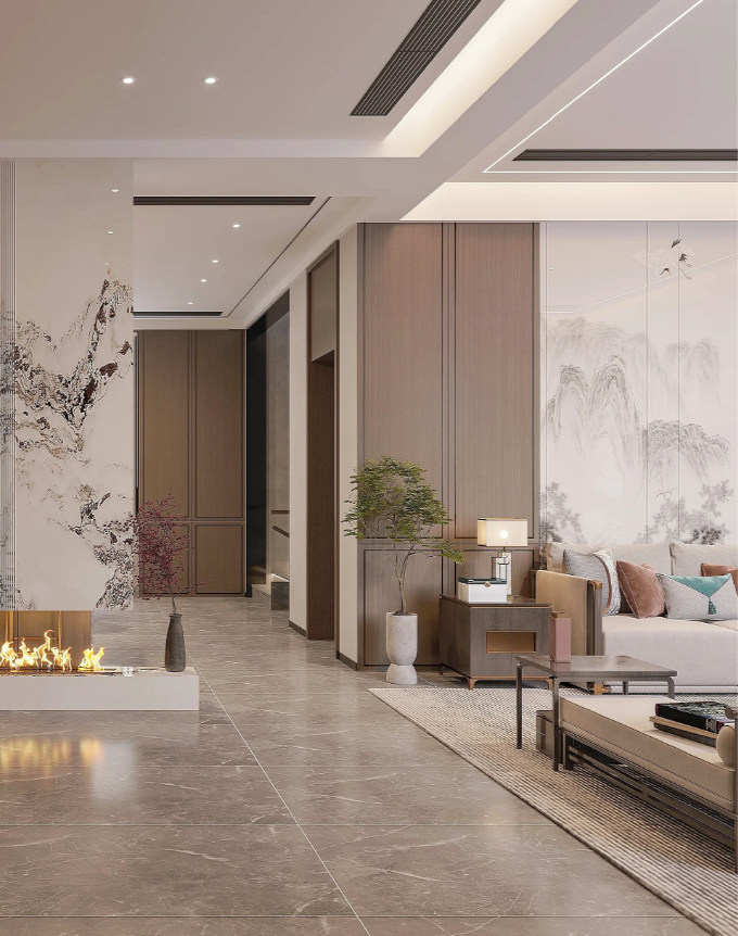 450㎡轻奢新中式别墅｜高级内敛，雅致不俗