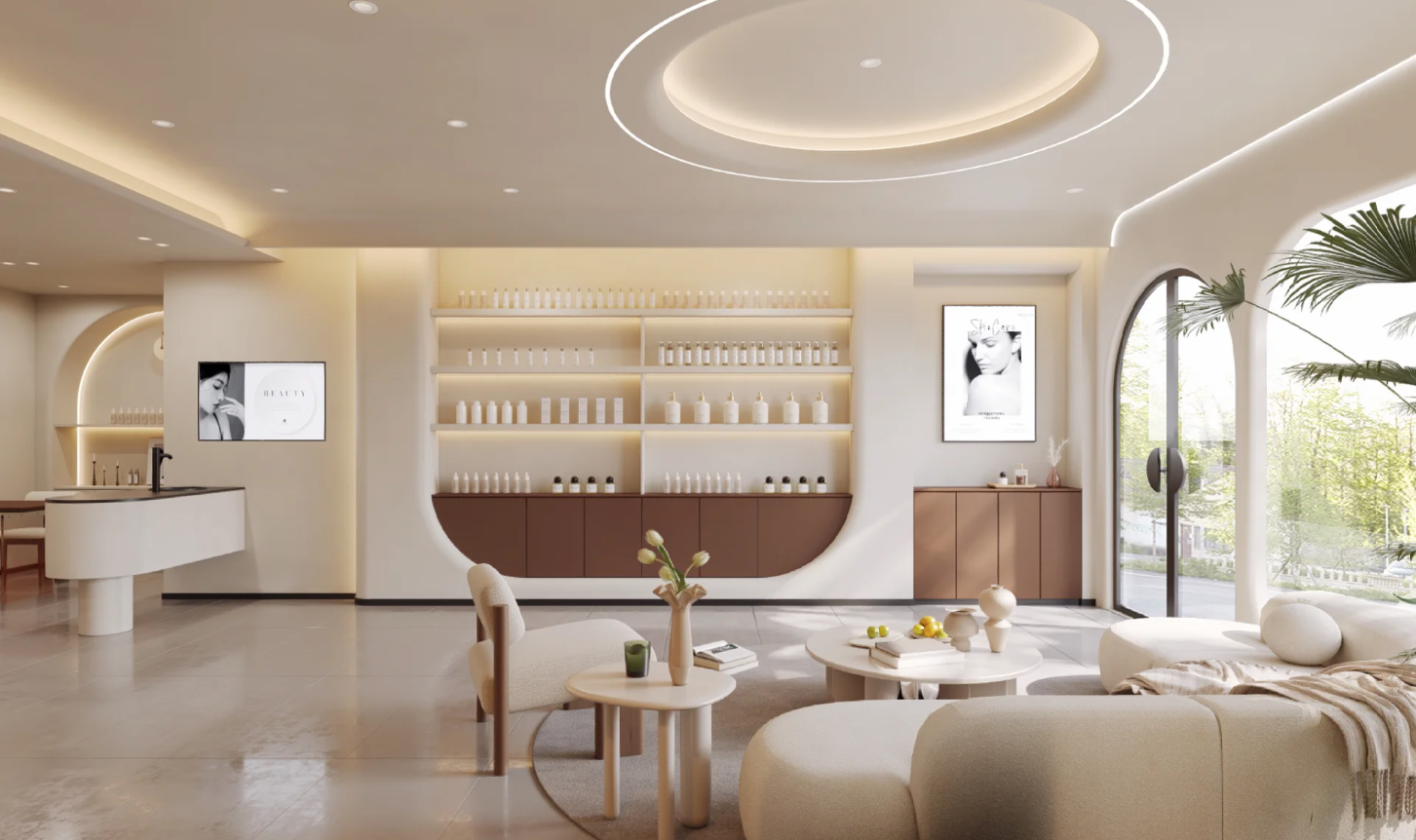 240㎡医美店设计｜营造舒适且治愈的美容院