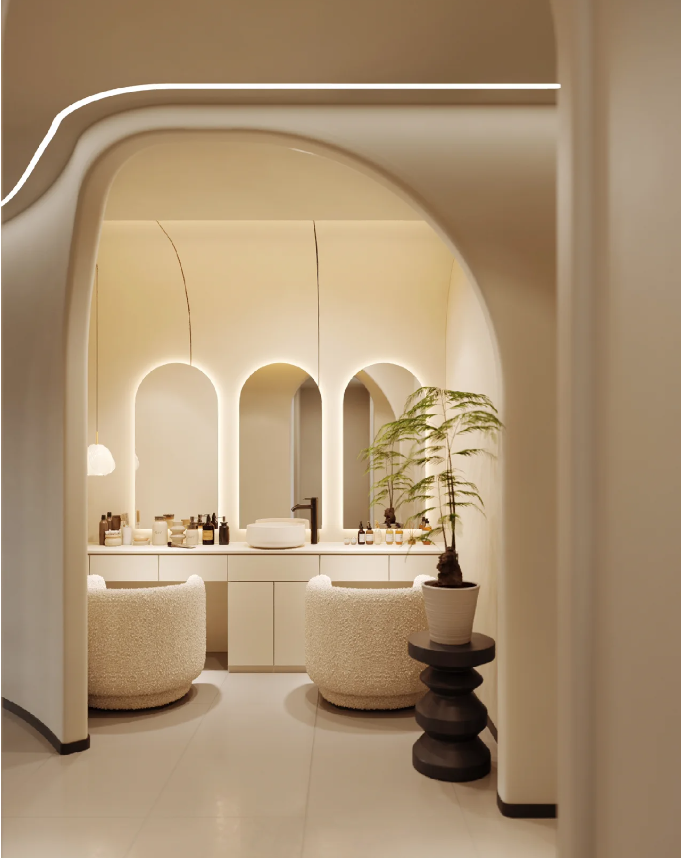 240㎡医美店设计｜营造舒适且治愈的美容院