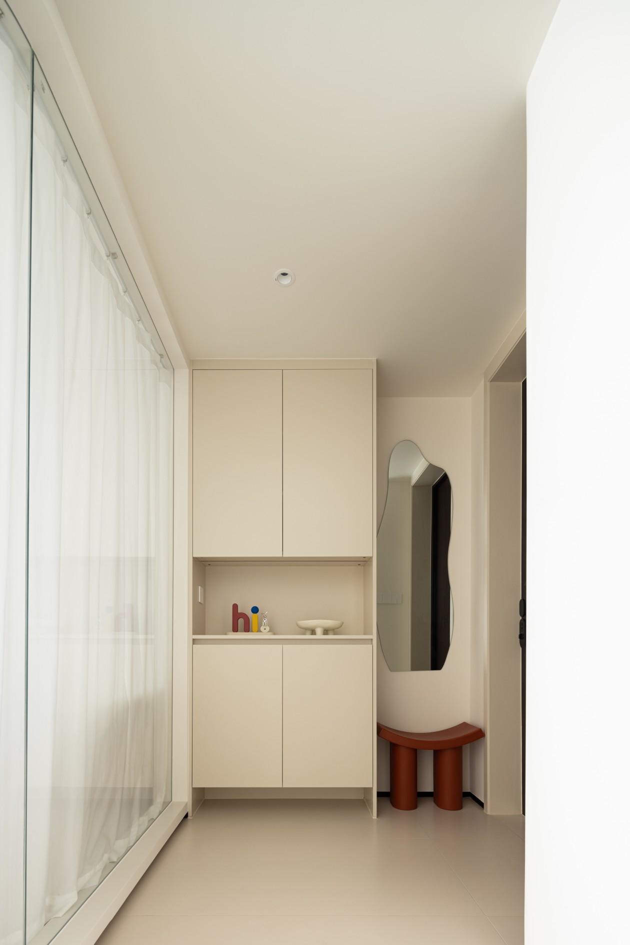 120㎡奶油风，让空间浑然一体