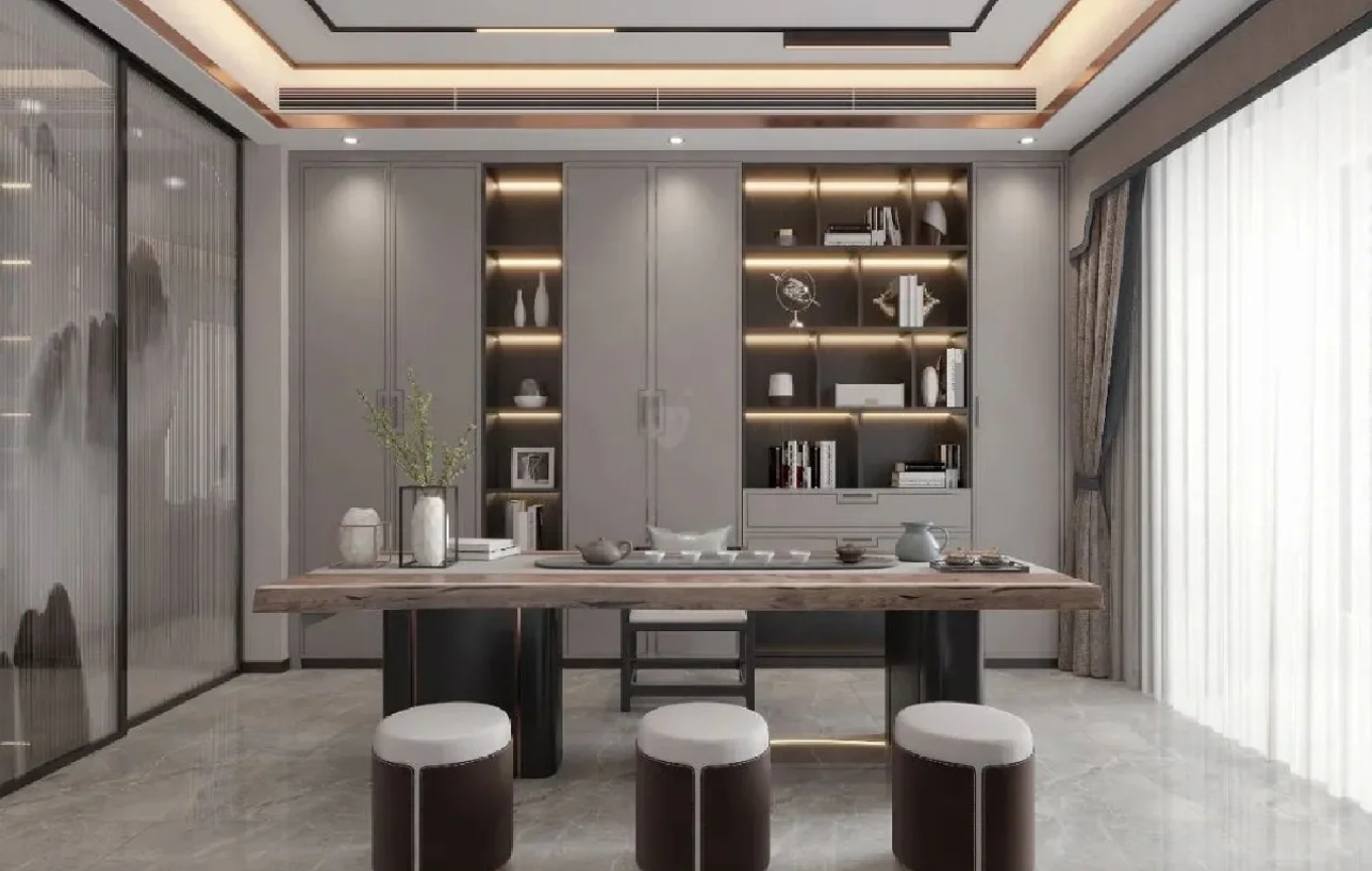 3款新中式茶室设计|茶味清欢