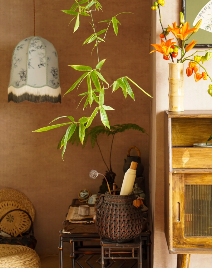 中式茶室｜竹丛掩清风，晨光照东墙