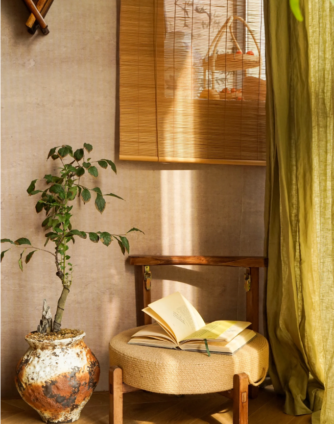 中式茶室｜竹丛掩清风，晨光照东墙