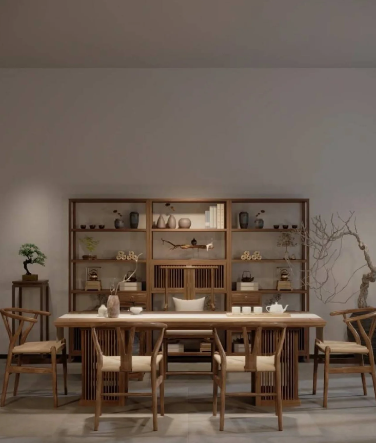 3款新中式茶室设计|茶味清欢