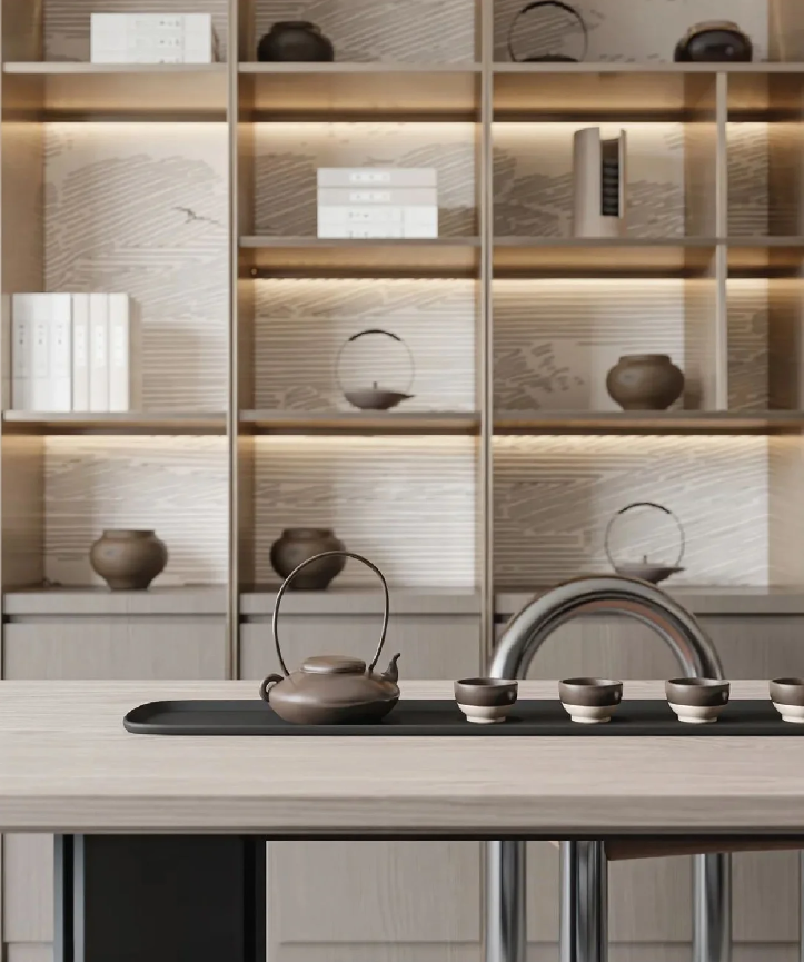 3款新中式茶室设计|茶味清欢