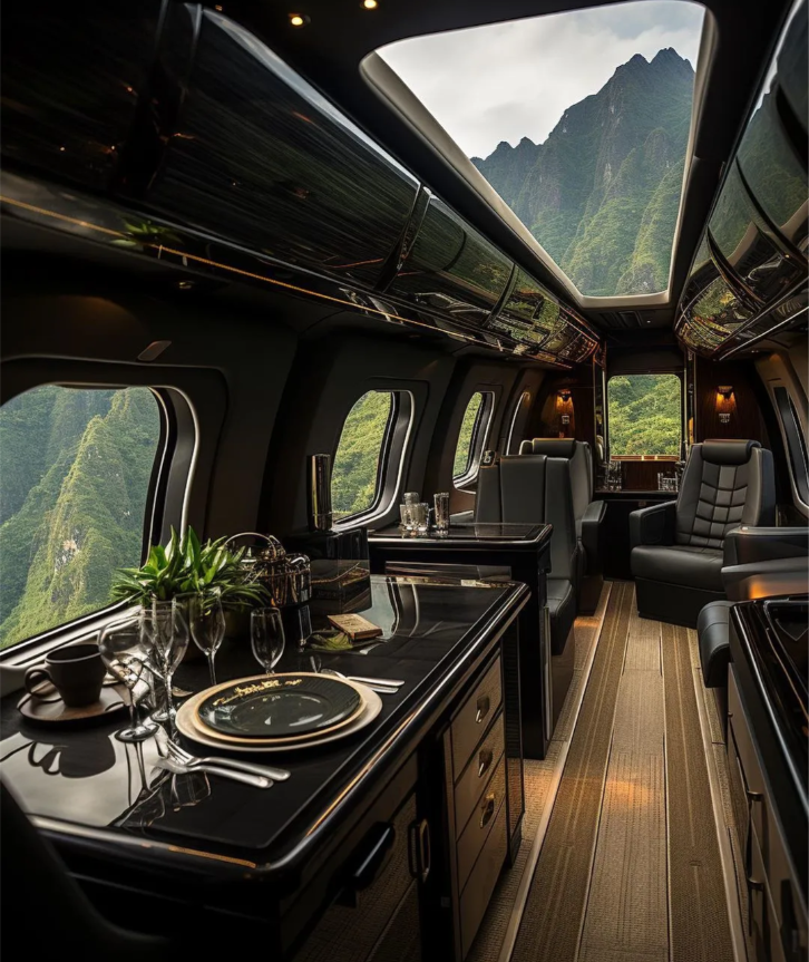 清晨，霸总从他的头等舱醒来~~