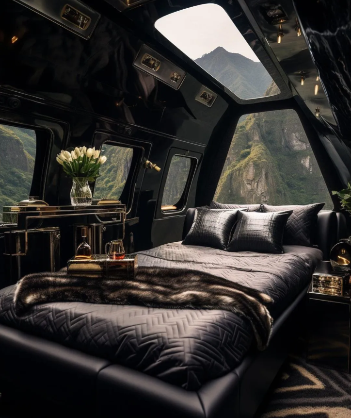 清晨，霸总从他的头等舱醒来~~