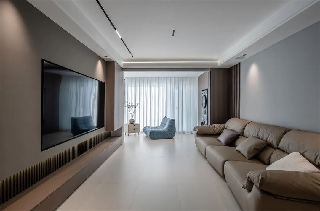 114㎡现代风格：全房无主灯设计，静谧与简雅的无声呈现！