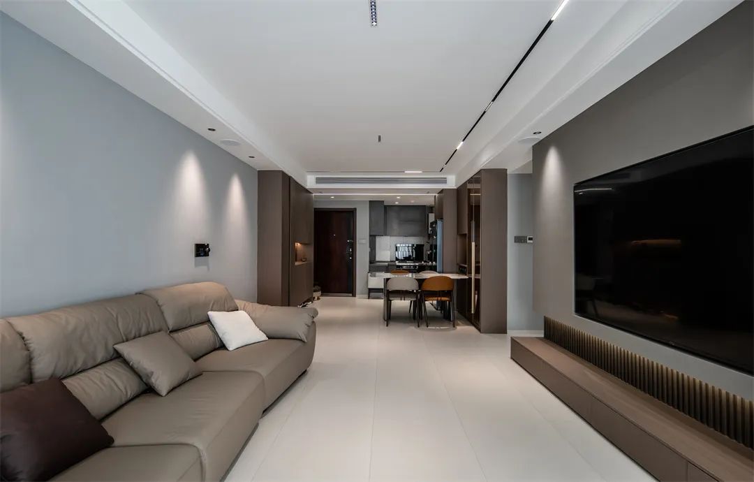 114㎡现代风格：全房无主灯设计，静谧与简雅的无声呈现！