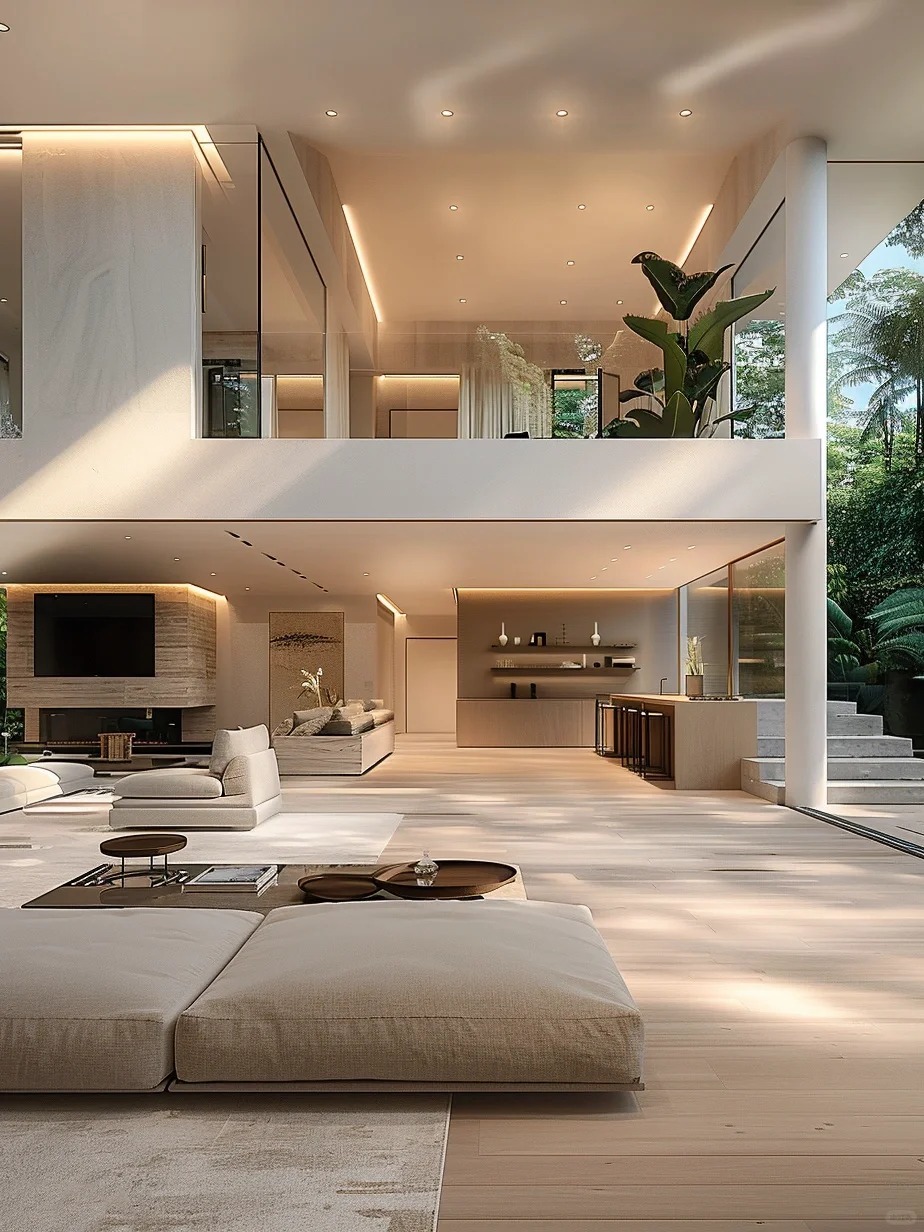 美神降临极简别墅！这得打几辈子工才住得起