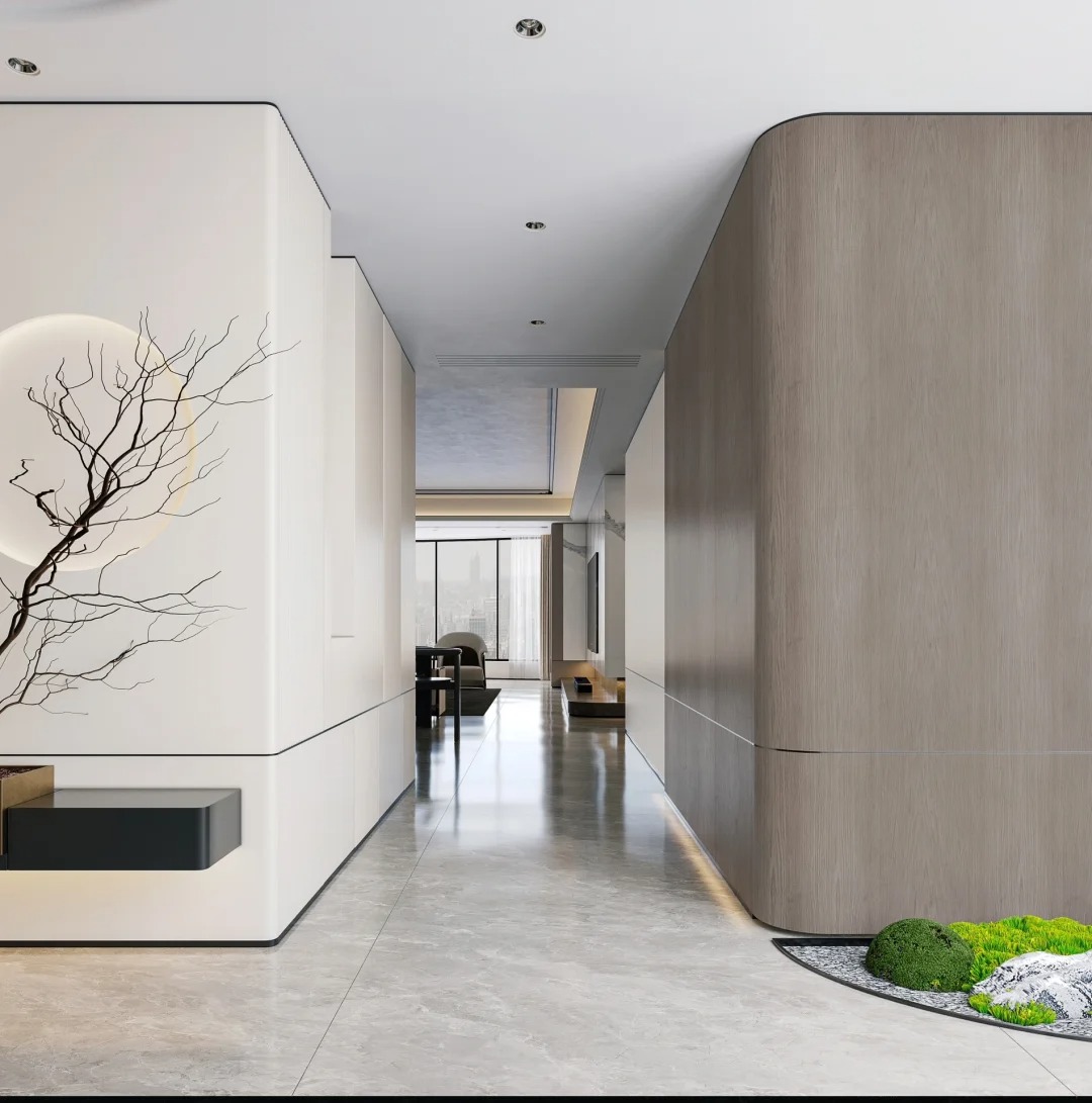 别墅|180 ㎡现代中式落地效果