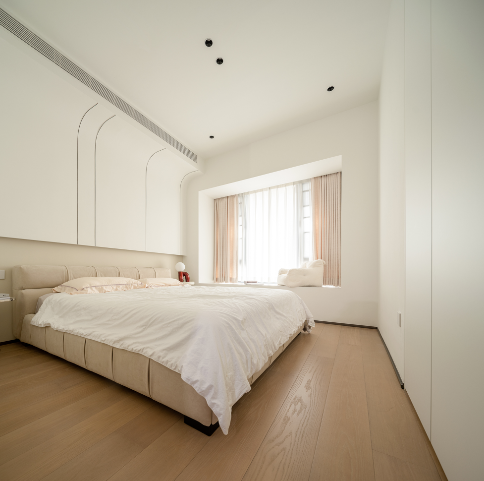 120㎡法式奶油风，弧形元素+可可蛋奶，入目皆是软糯与温柔！