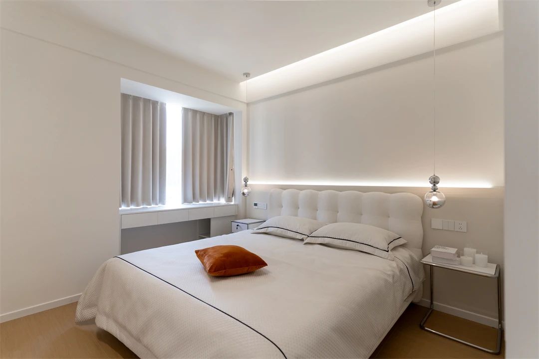 128㎡现代简约：温润原木+奶油白，清新恬静的温情时光！