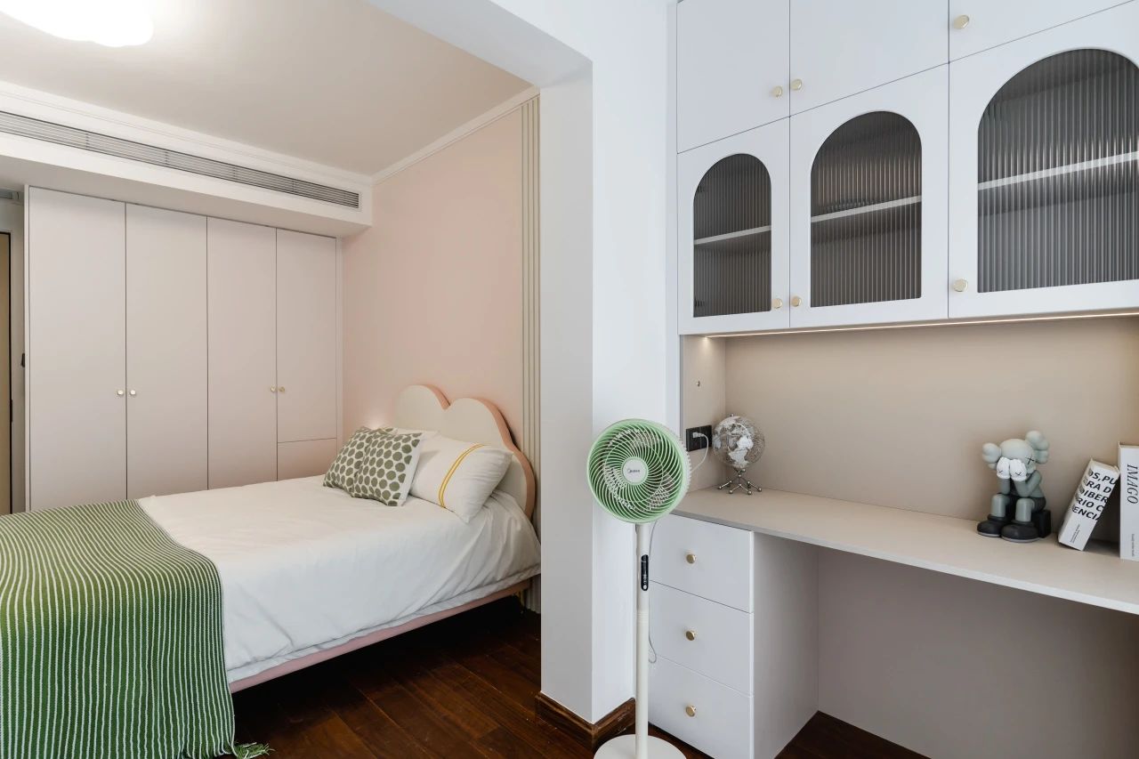  143㎡法式奶油：奶油绿+奶油白，精致中的一抹慵懒格调！