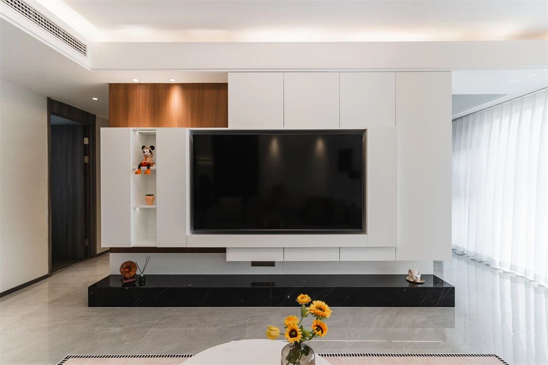 130㎡现代中古风：简约风+暖色调，科技与复古和谐共生！