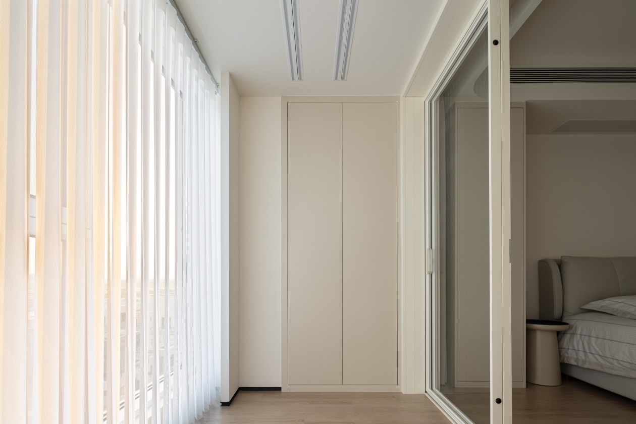 120㎡奶油风，让空间浑然一体