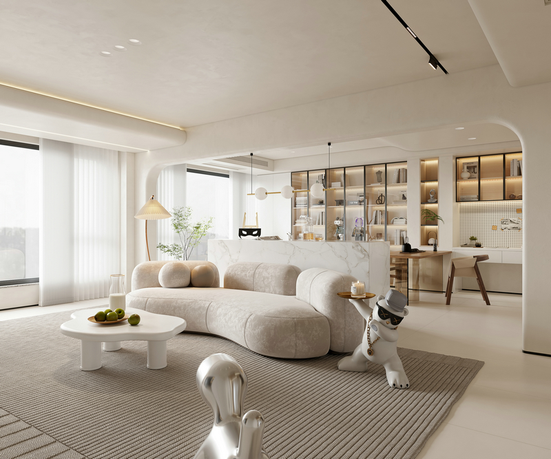 温馨奶油风装修设计---