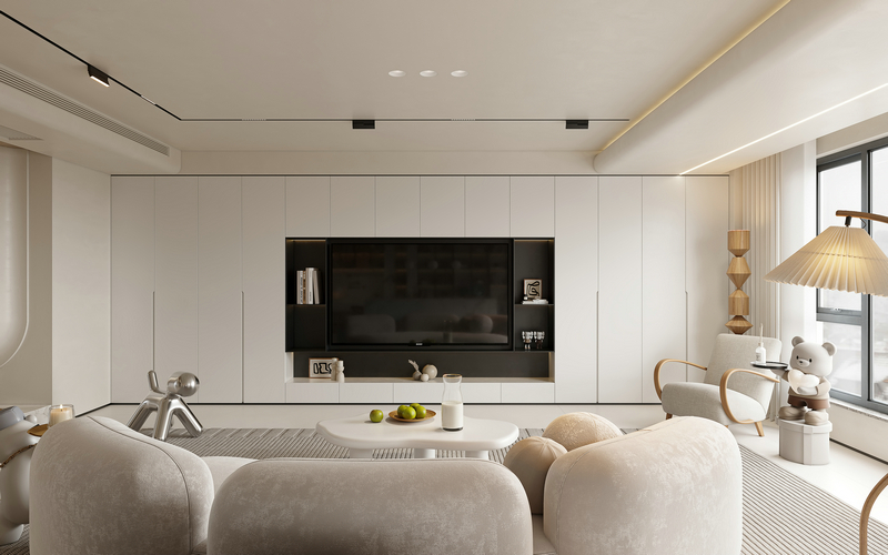 温馨奶油风装修设计---