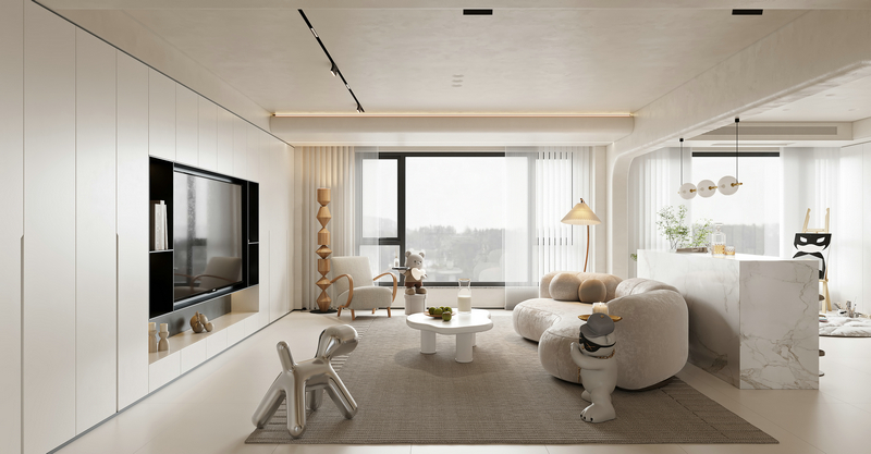 温馨奶油风装修设计---