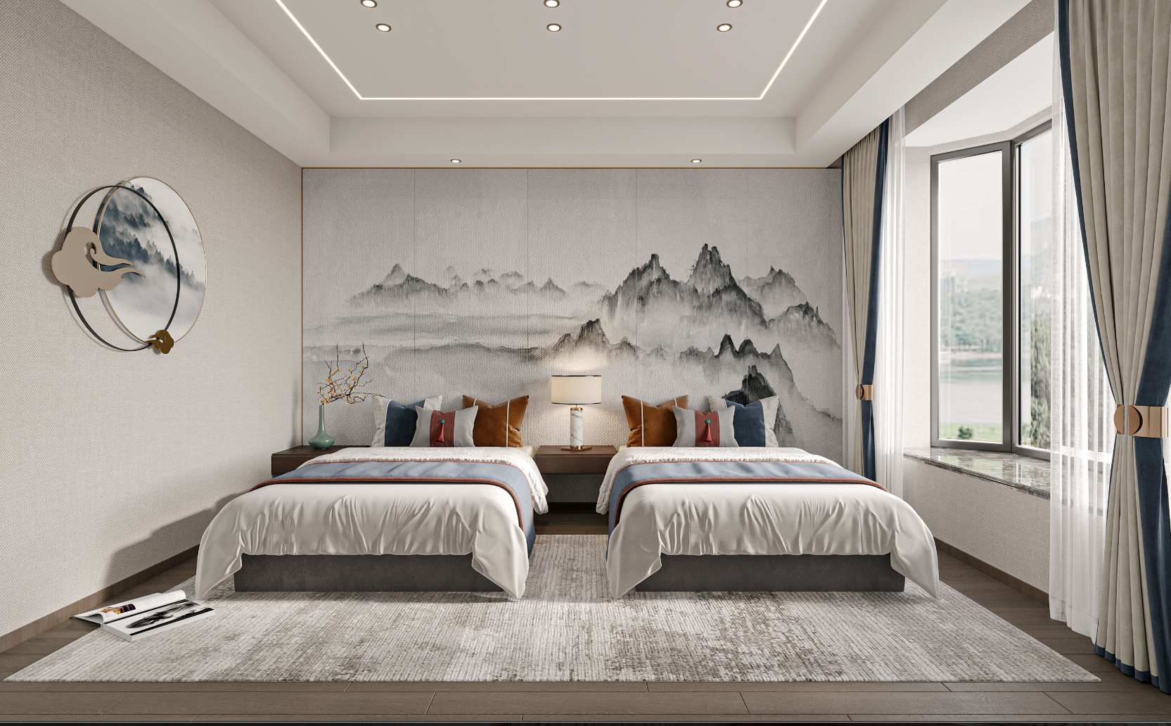 新中式别墅，可实地参观