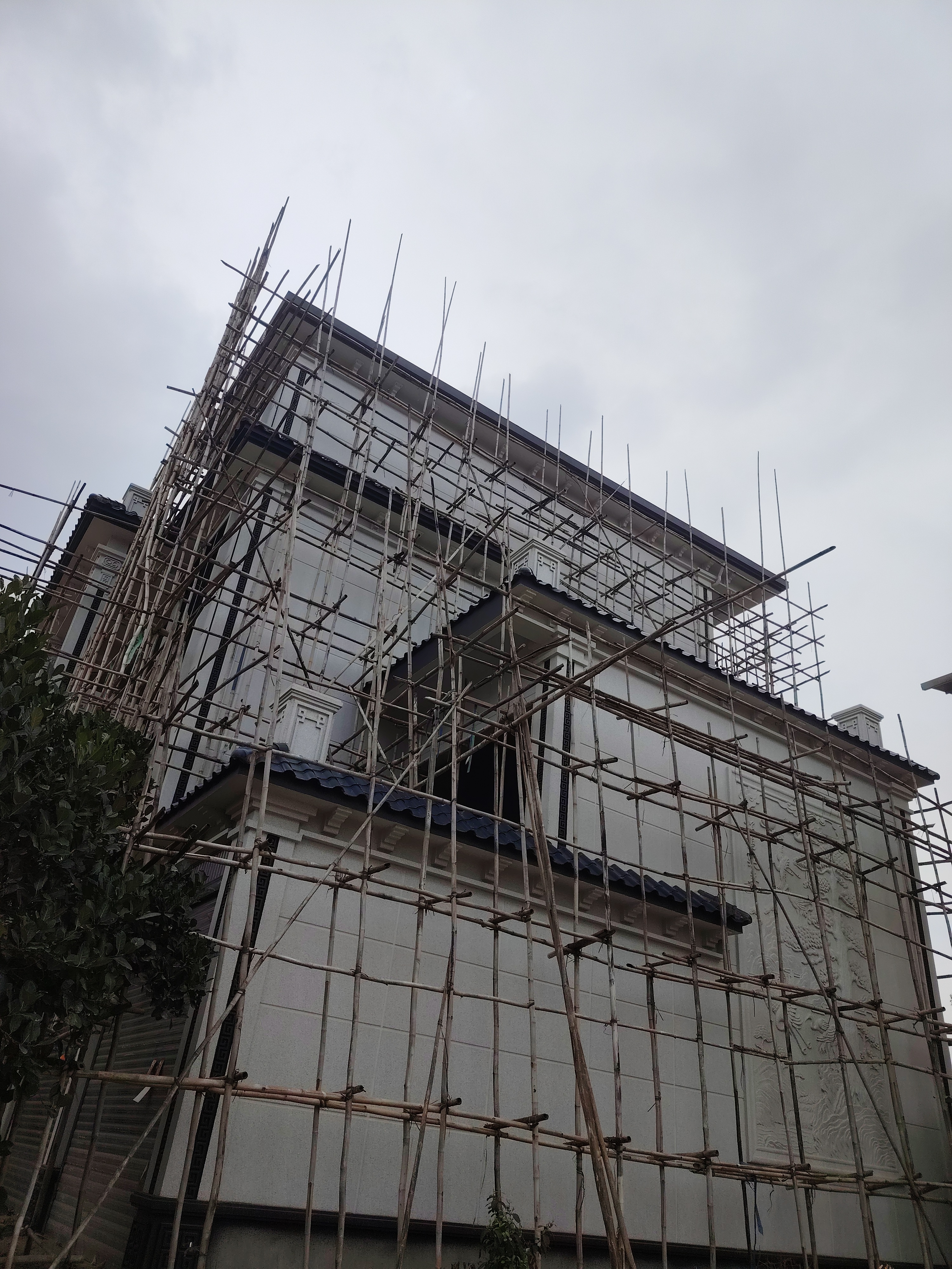 自建房别墅外墙水包砂/真石漆施工现场图集