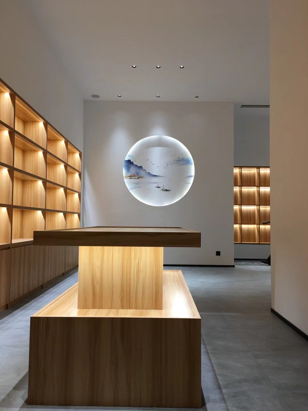 龙叙堂茶叶店装修完成效果