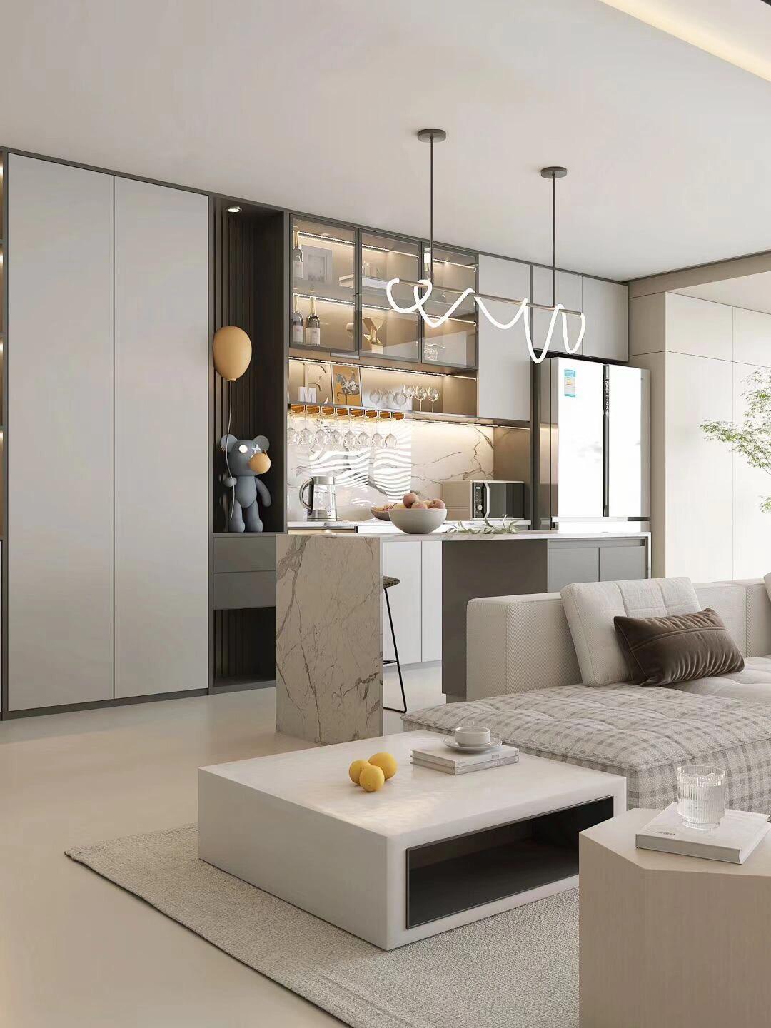 127平现代简约风格，简单温馨的家