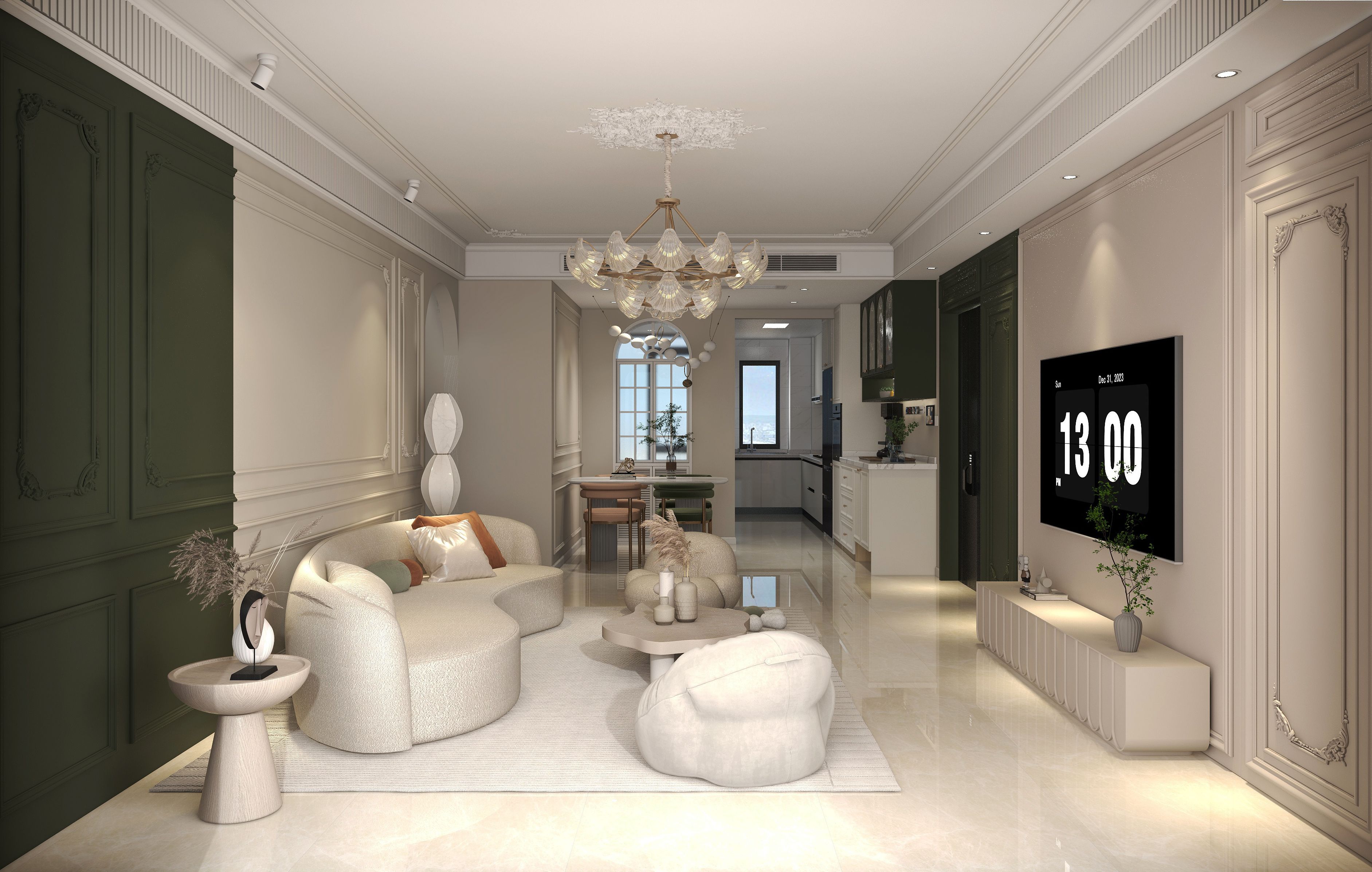 130平奶油风格，以奶油色为背景，构建属于你的治愈型美宅！