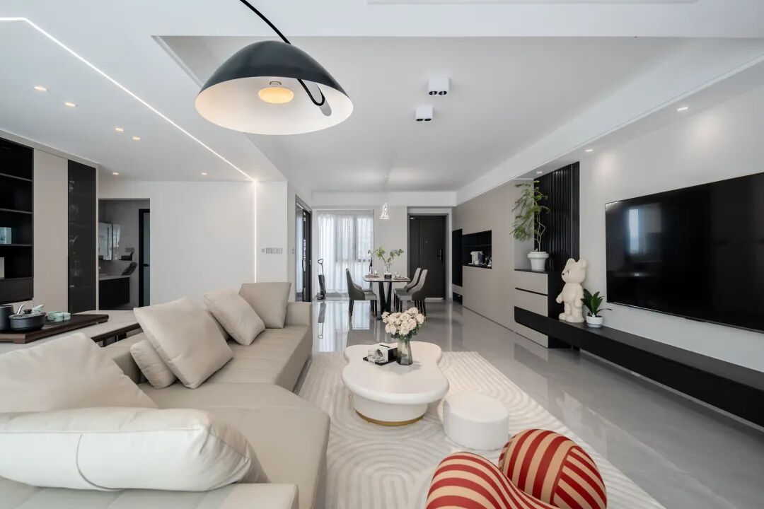 127㎡现代简约：温柔浅色系，以减法没学重塑空间形态！