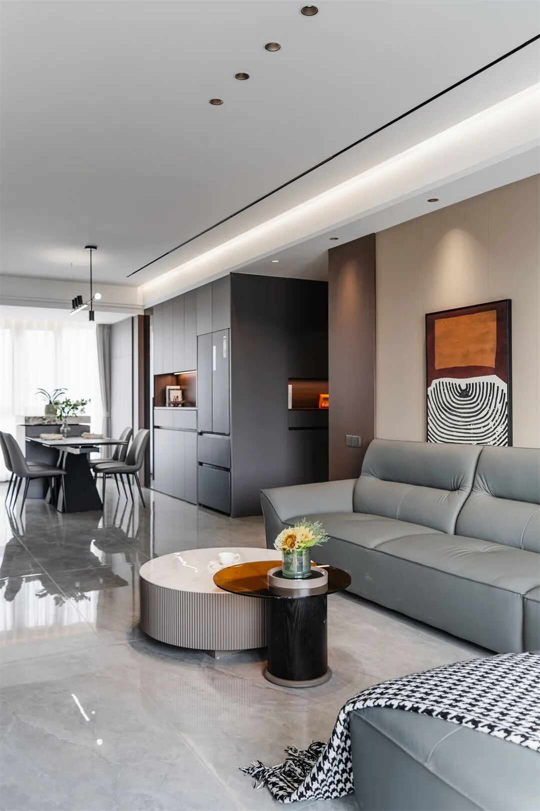 128㎡意式极简：双阳台户型，简单而雅致，平凡且治愈！