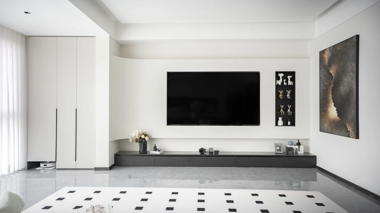 110平现代风格。简单温馨的家