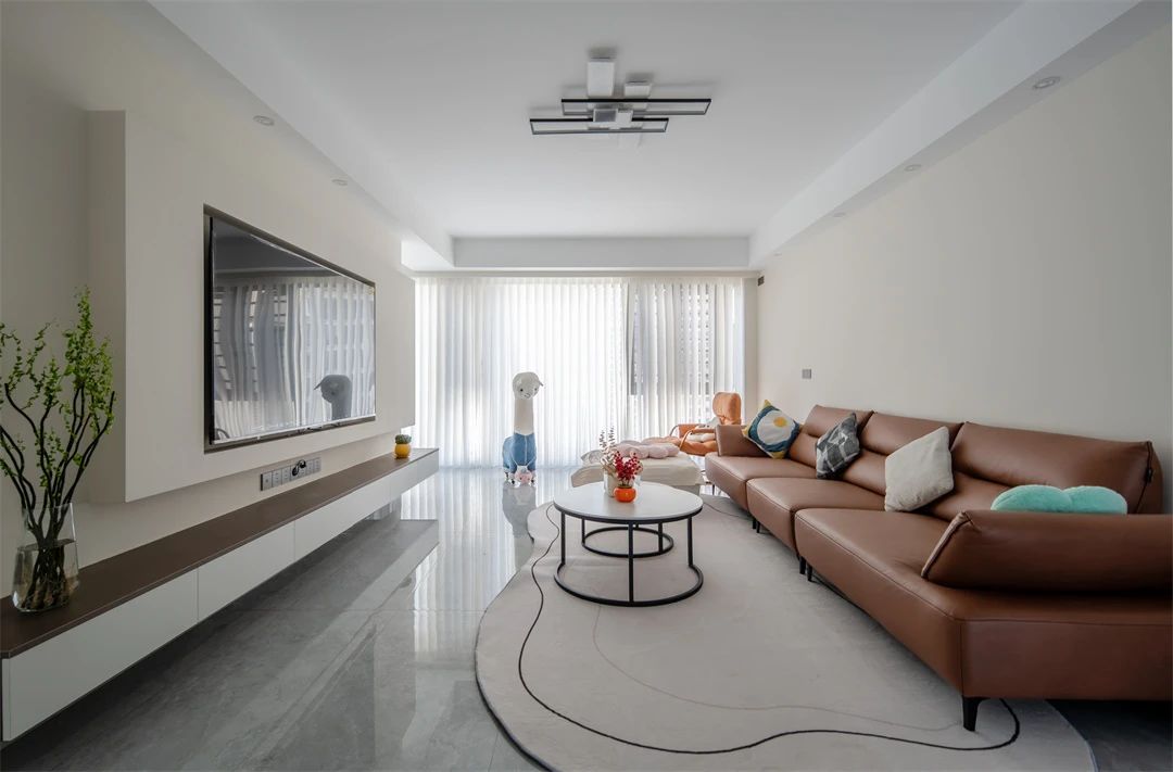 110平现代风格，简约用色搭出温情，越简单反而越高级！