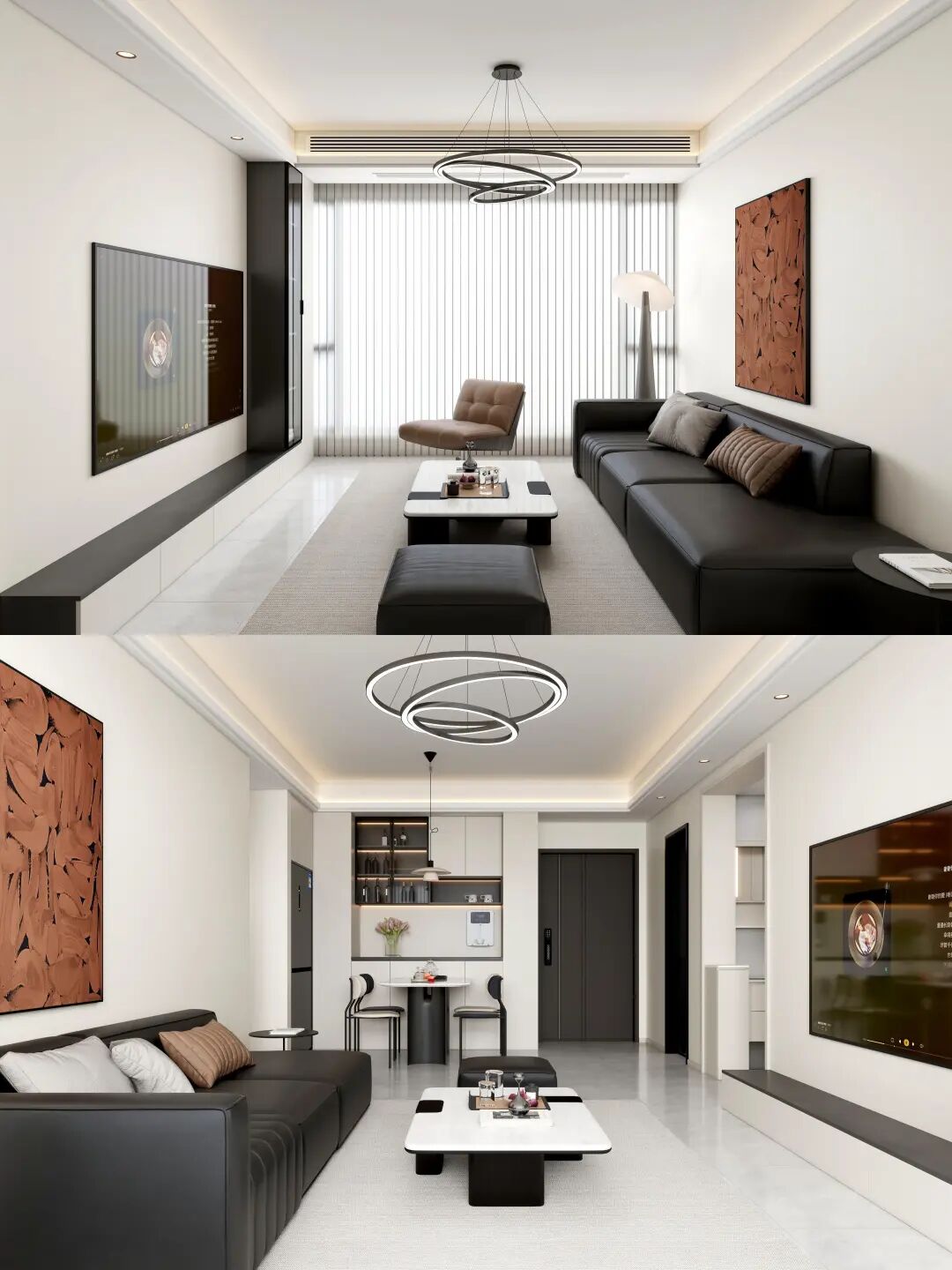 现代简约，黑白灰色系，简而不凡！