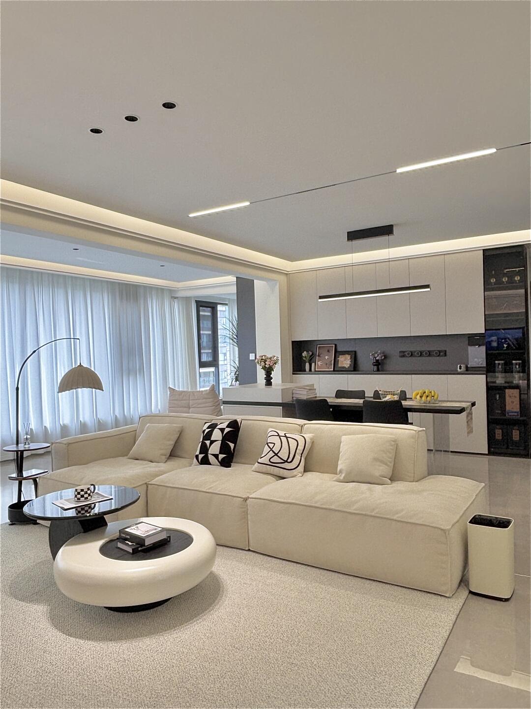 120平简约风格，简单温馨的家