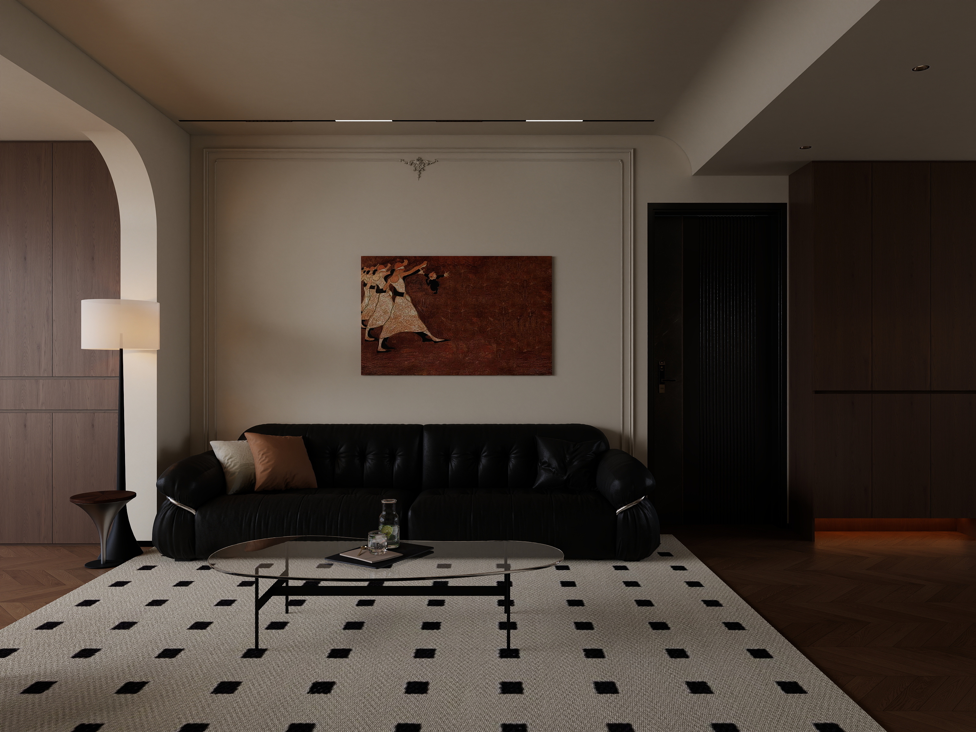 130平爆改法式奶油风客餐厅大气通透，居家不二选择