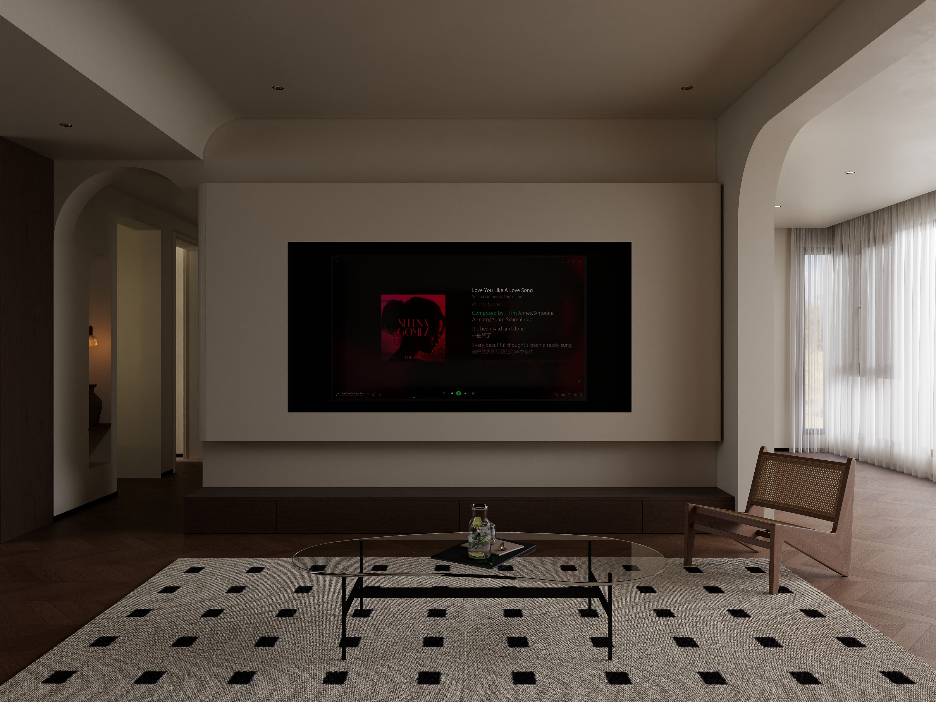 130平爆改法式奶油风客餐厅大气通透，居家不二选择