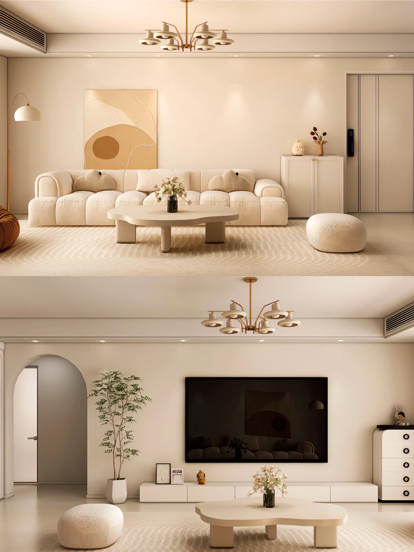 现代奶油风，生活的理想就是为了理想的生活