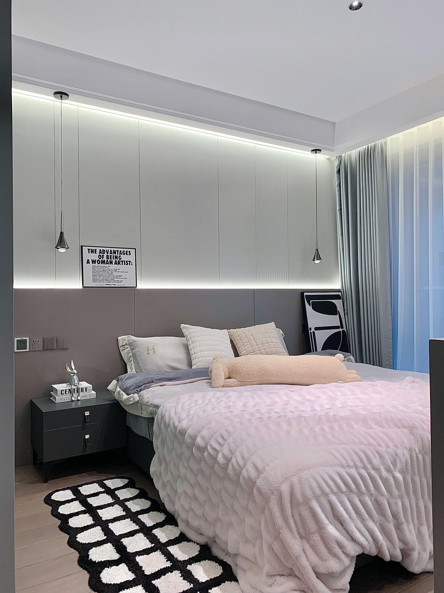 127平现代风格，用色搭出温情，越简单反而越高级！