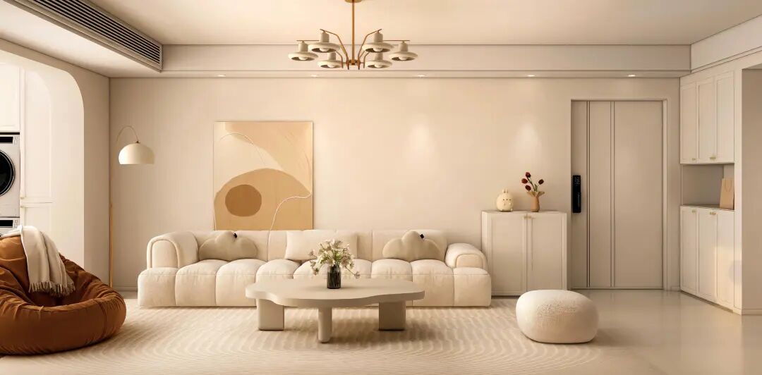 127平现代奶油风｜柔和光影里的理想生活！