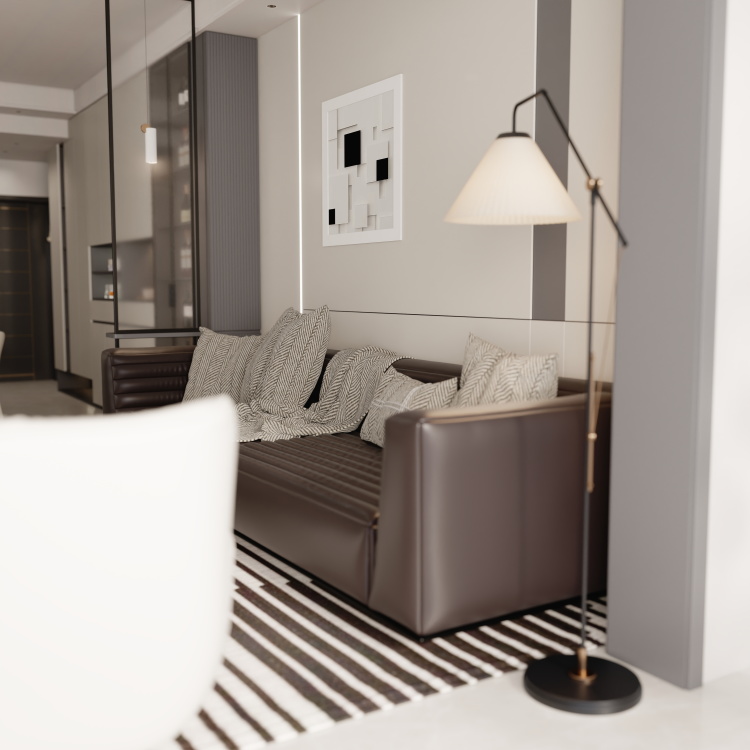 130平现代风格，温暖治愈的居家港湾