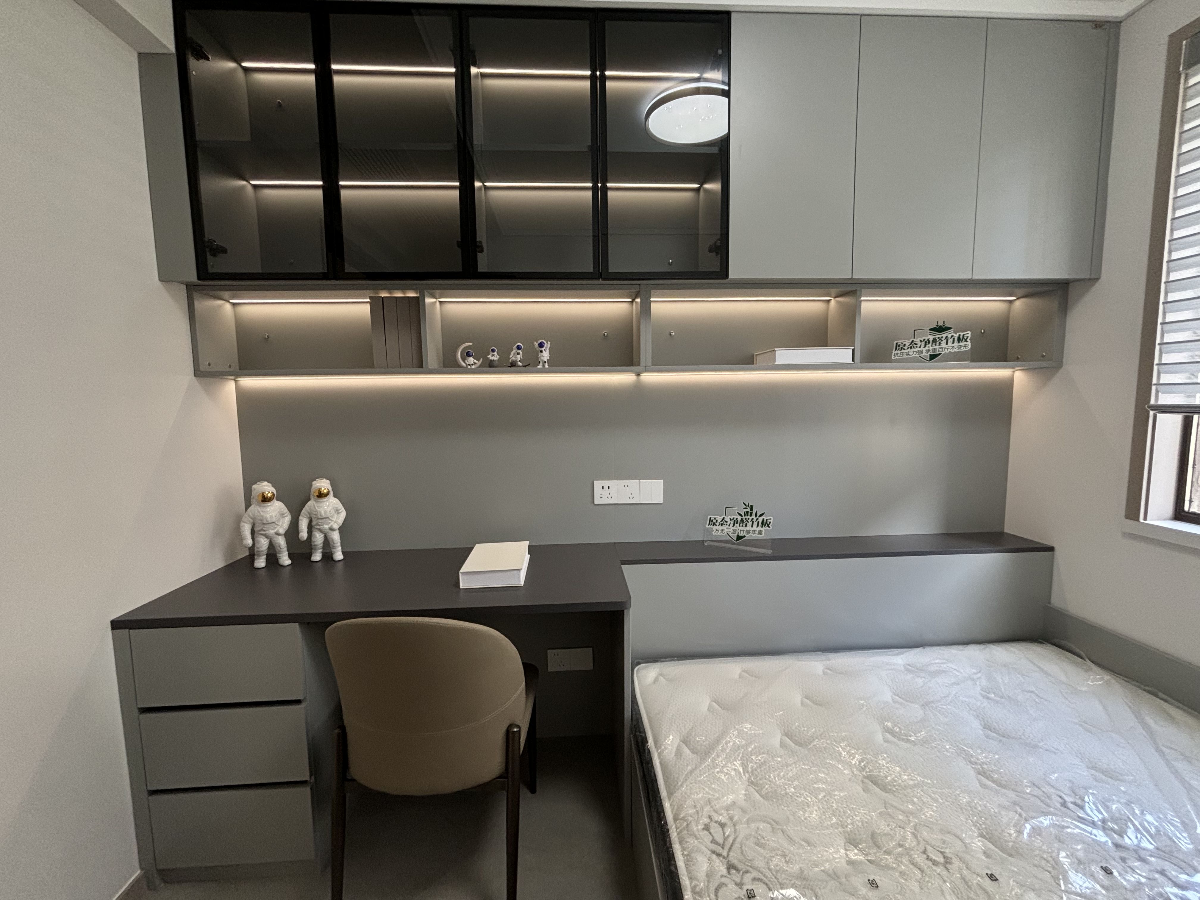 120平贝壳粉和中木灰演绎简约风格，温馨治愈系