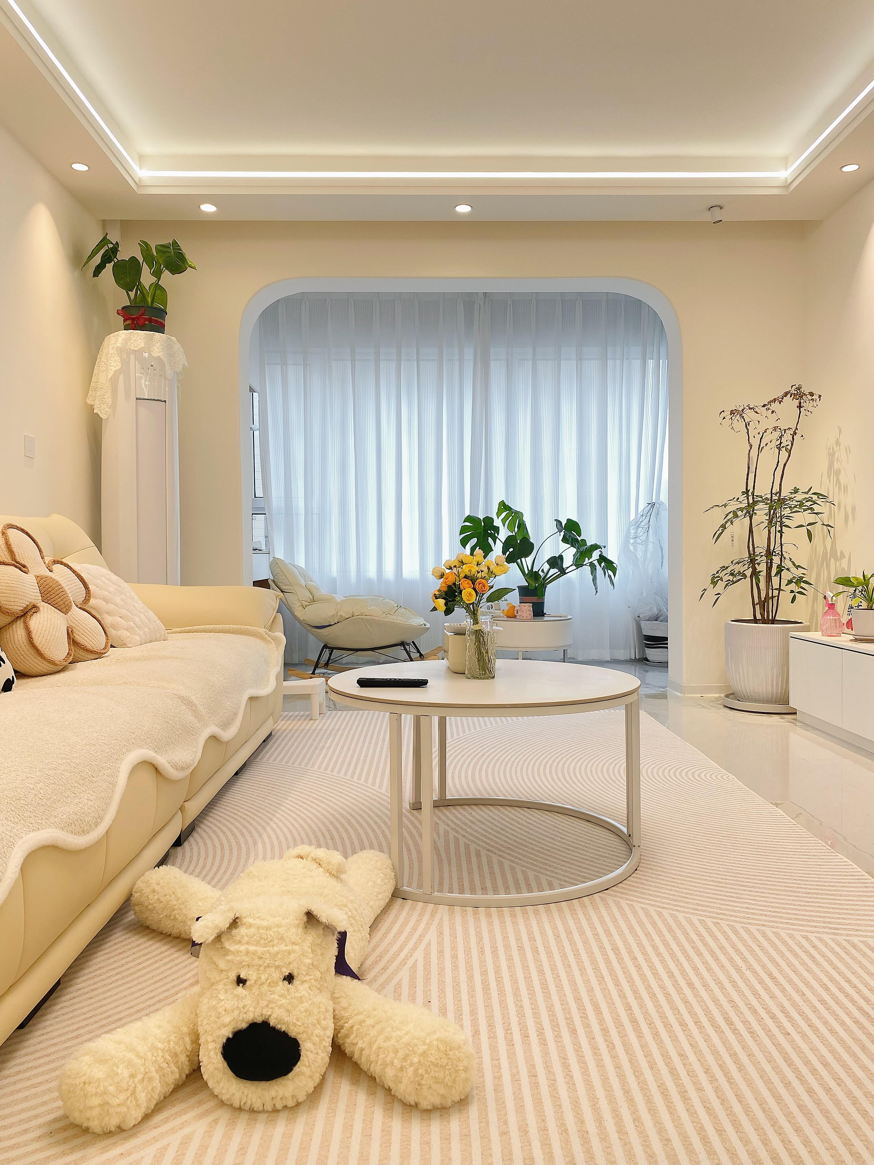 127平奶油风格，简单温馨