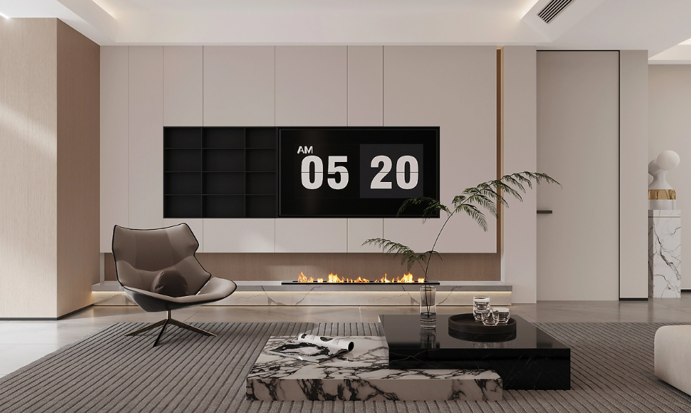 120平现代风格，没有复杂的设计，简简单单超级美！