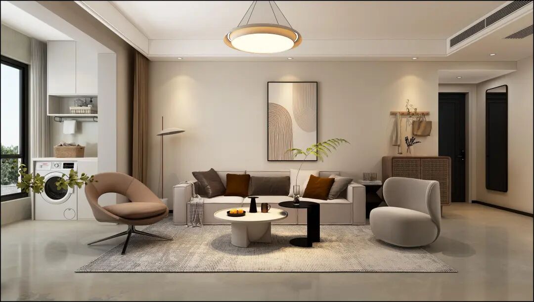 120平现代风格，以最简单的配色，做出最高级的效果品质！